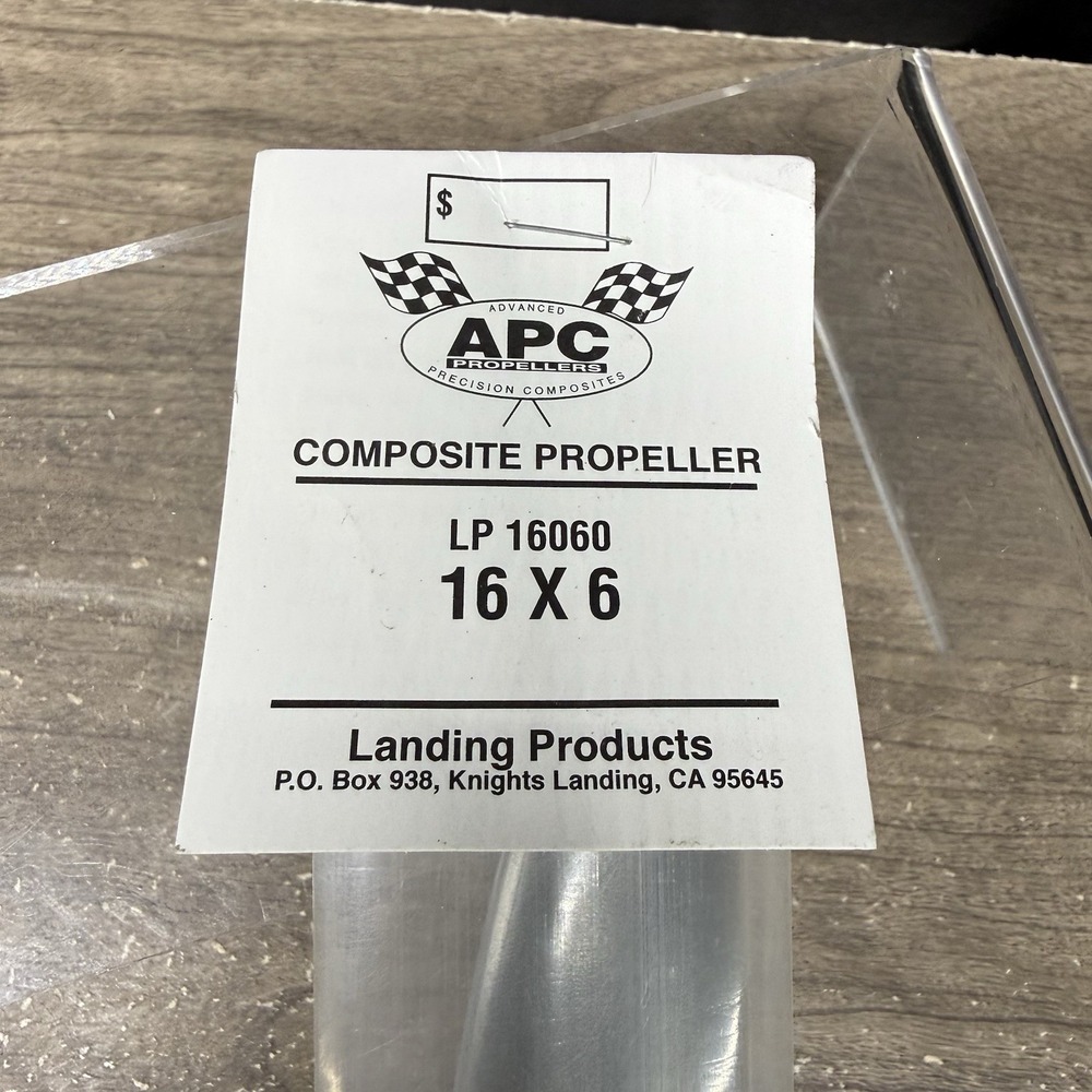 APC Landing Products Competition Propeller 16 x 6 LP16060 RC Airplane Part